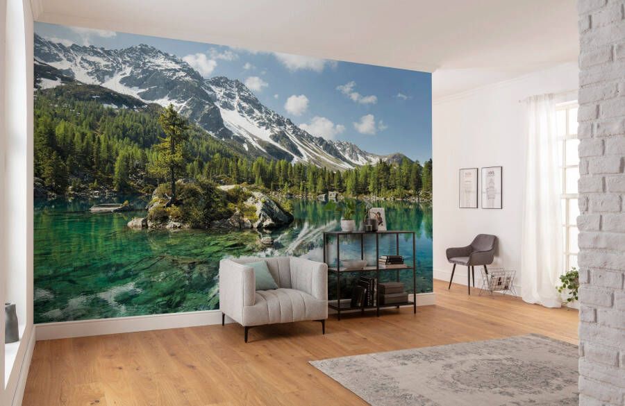 Komar Vliesbehang Bergmagie 450x280 cm (breedte x hoogte) woonkamer slaapkamer (9 stuks)