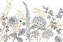 Komar Fotobehang Bumble Bee 4-delige set decoratieve tuinstokken vlam effect zwart gelakt metaal h: 37cm (1 stuk) - Thumbnail 2