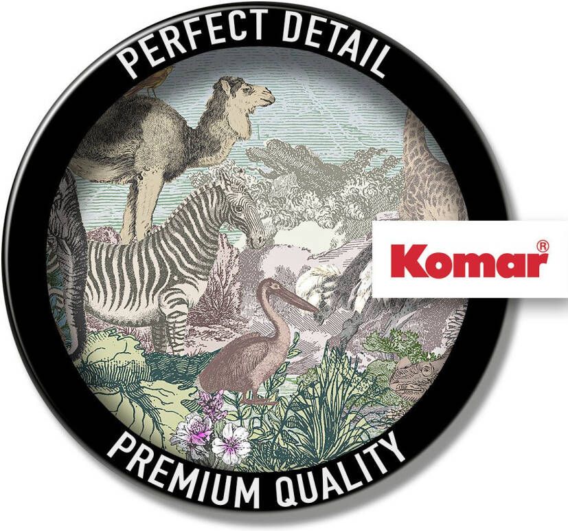 Komar Fotobehang Creative Zoo 350 x 250 cm (breedte x hoogte) behang vlies woonkamer slaapkamer (1 stuk)