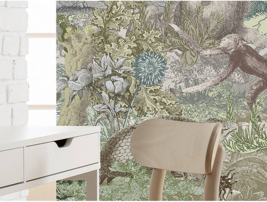 Komar Fotobehang Creative Zoo 350 x 250 cm (breedte x hoogte) behang vlies woonkamer slaapkamer (1 stuk)