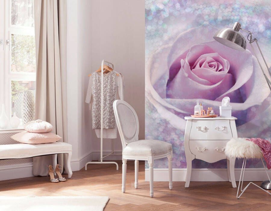 Komar Vliesbehang Digitale print vlies Delicate Rose Afmeting 200 x 260 cm (1 stuk)