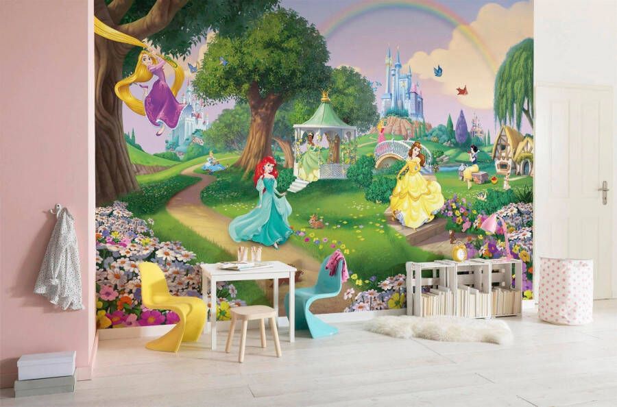 Komar Fotobehang Disney Princess Rainbow 368x254 cm (breedte x hoogte) inclusief pasta (set)