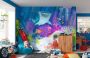 Komar Vliesbehang Dory Aqua Party 300x280 cm (breedte x hoogte) - Thumbnail 2