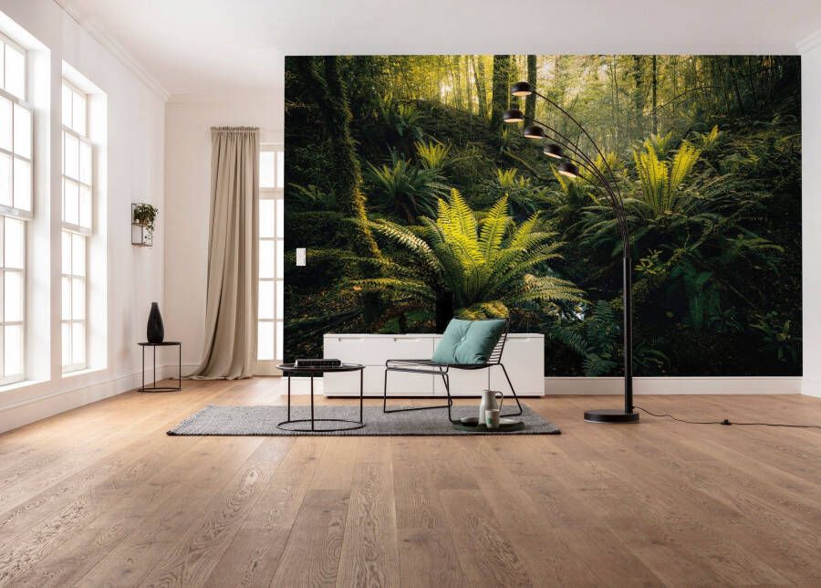 Komar Vliesbehang Fjordland Woods 450x280 cm (breedte x hoogte) woonkamer slaapkamer (9 stuks)