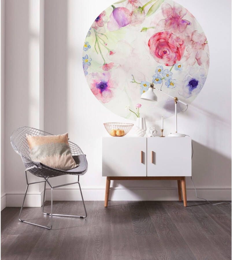 Komar Fotobehang Zelfklevend vlies Floret Afmeting 125 x 125 cm (1 stuk)
