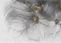 Komar Fotobehang Ink Gold Flow 38 mm dikte diepte 60 cm (1 stuk) - Thumbnail 2