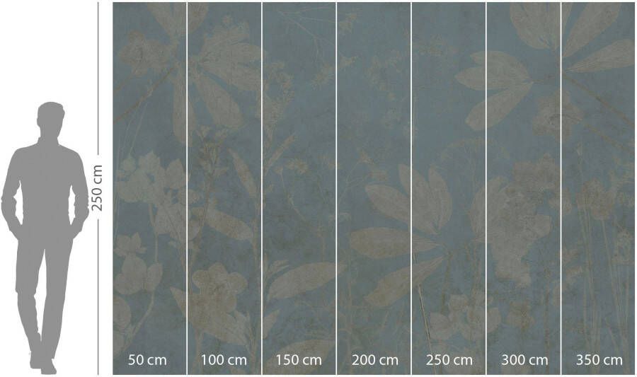 Komar Vliesbehang Jardin sur Papier 350x250 cm (breedte x hoogte) (1 stuk)