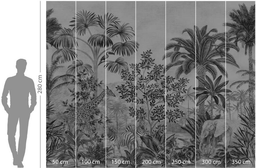 Komar Fotobehang Jungle Evolution Bxh: 350x280 cm