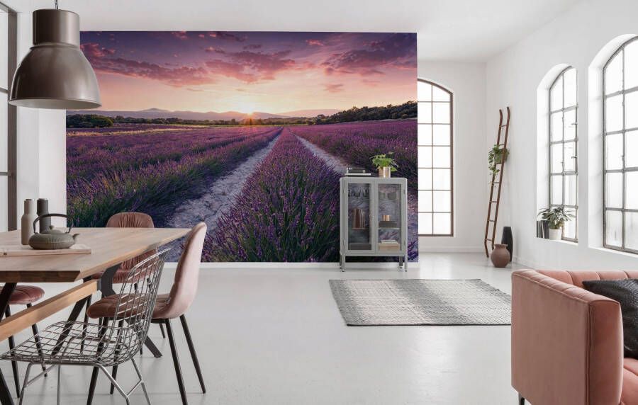 Komar Vliesbehang Lavender Dream Woonkamer slaapkamer (9 stuks)