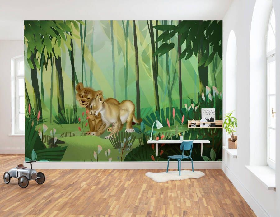 Komar Vliesbehang Lion King Love 400x280 cm (breedte x hoogte) (set)