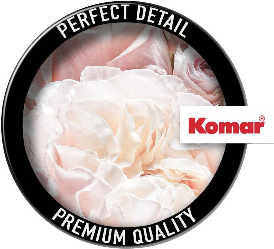 Komar Fotobehang Zelfklevend vlies Pink and Cream Roses Afmeting 125 x 125 cm (1 stuk)