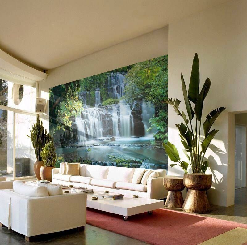 Komar Fotobehang Pura Kaunui Falls 368x254 cm (breedte x hoogte) inclusief pasta (set)