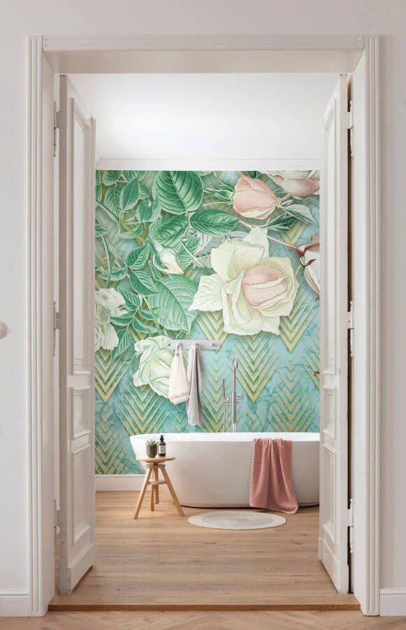 Komar Vliesbehang Digitale print vlies Rose Poem Afmeting 200 x 250 cm