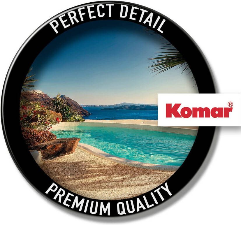 Komar Fotobehang Santorini 24 ijsblokjes flexibele bodem dicht lekvrij vaatwasserbestendig (1 stuk)
