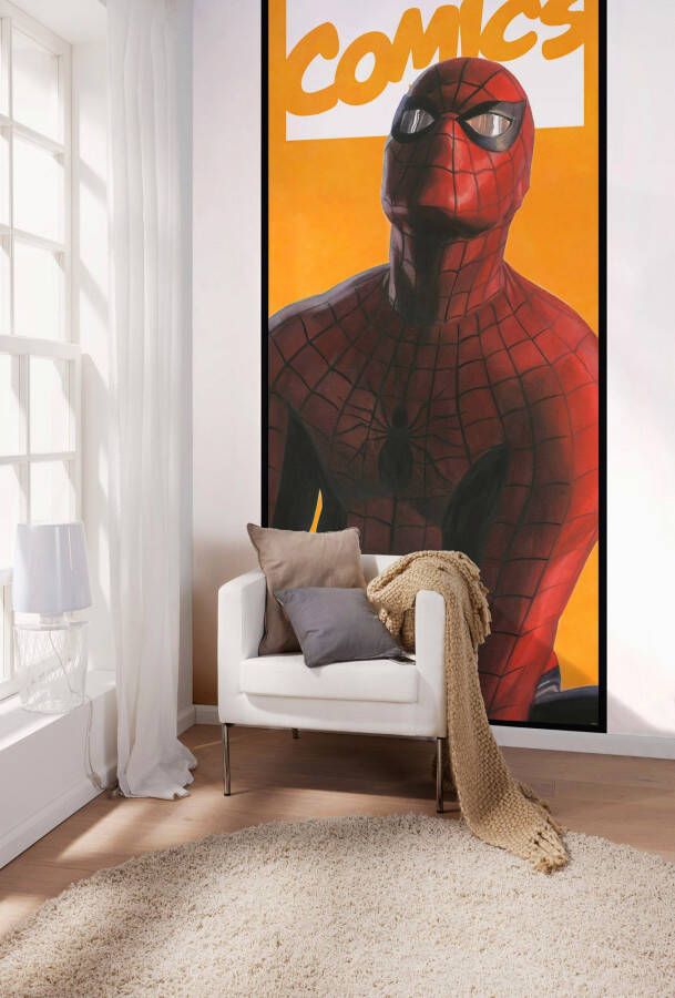 Komar Vliesbehang Spider-Man Comic 100x250 cm (breedte x hoogte)