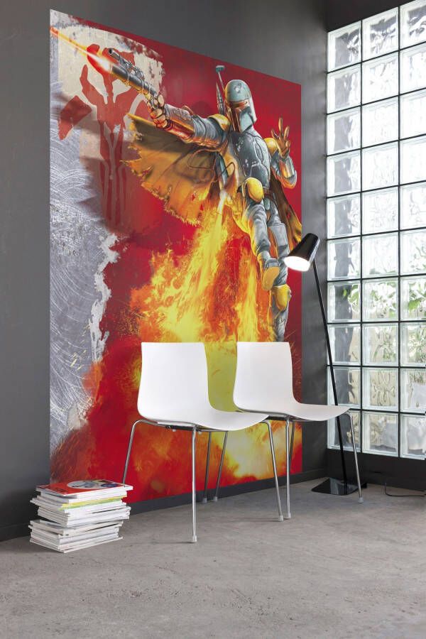 Komar Fotobehang Star Wars Boba Fett 184x254 cm (breedte x hoogte) inclusief plaksel (set)