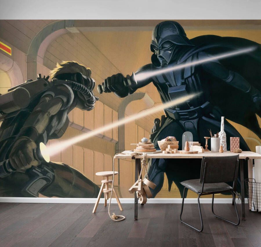 Komar Vliesbehang Star Wars Classic RMQ Vader vs luik (set)