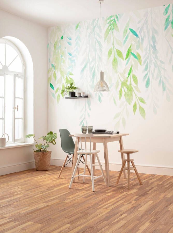 Komar Vliesbehang Summer Leaves 350x250 cm (breedte x hoogte) (1 stuk)