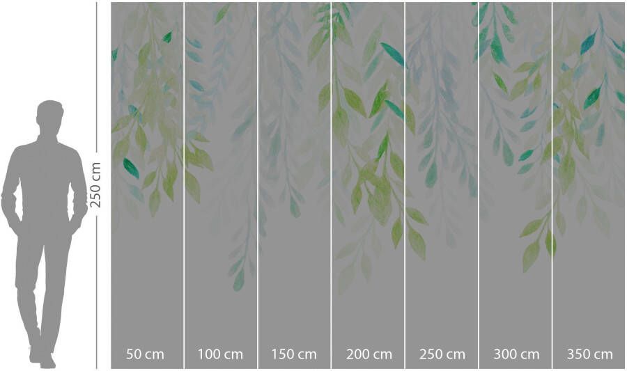 Komar Vliesbehang Summer Leaves 350x250 cm (breedte x hoogte) (1 stuk)