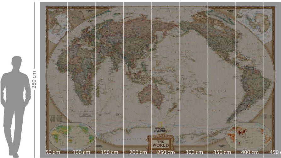 Komar Fotobehang The World Pacific BxH: 400x260 cm