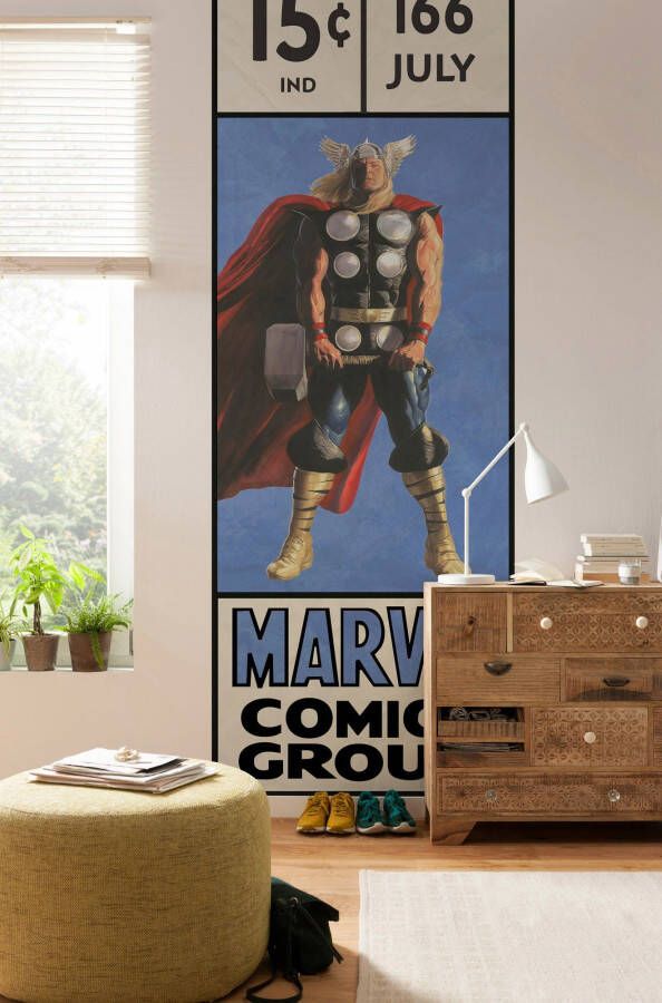 Komar Vliesbehang Thor Retro Comic Box 100x280 cm (breedte x hoogte)