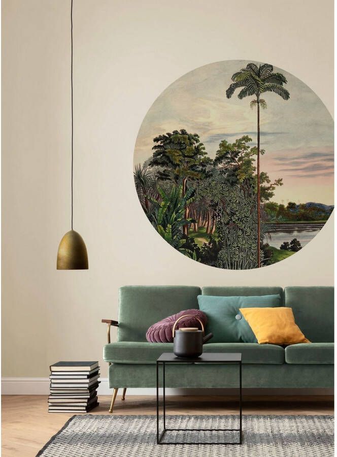 Komar Fotobehang Zelfklevend vlies Vintage Landscape Afmeting 125 x 125 cm (1 stuk)