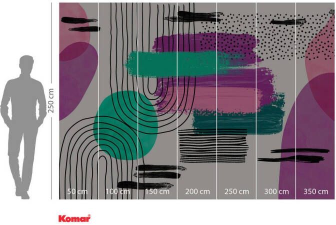 Komar Fotobehang vlies fotobehang La Boum x 250 cm (set)