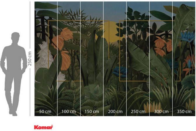 Komar Fotobehang vlies fotobehang Rousseau Remix x 250 cm (set)