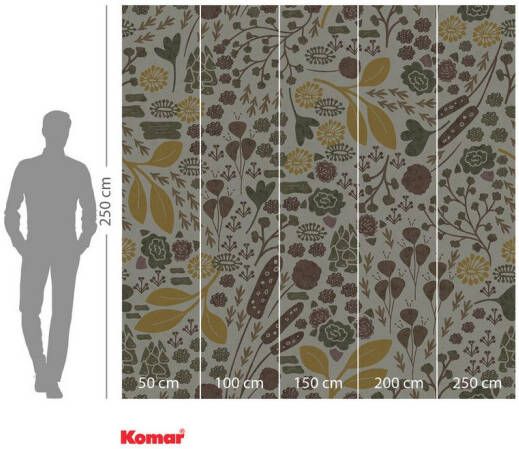 Komar Fotobehang vlies fotobehang Wilde Velden x 250 cm (set)