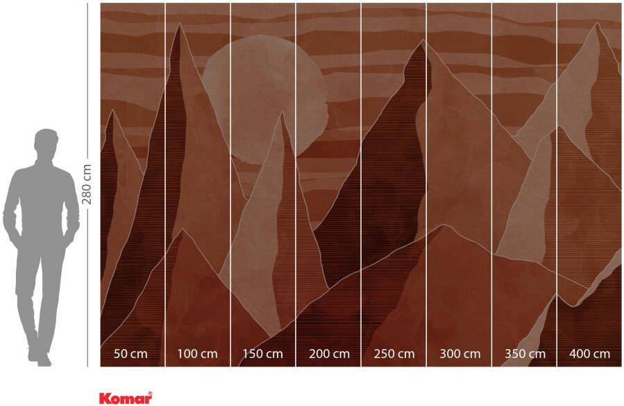 Komar Vliesbehang Vliestapete Desert Mile 400x280 cm (breedte x hoogte)
