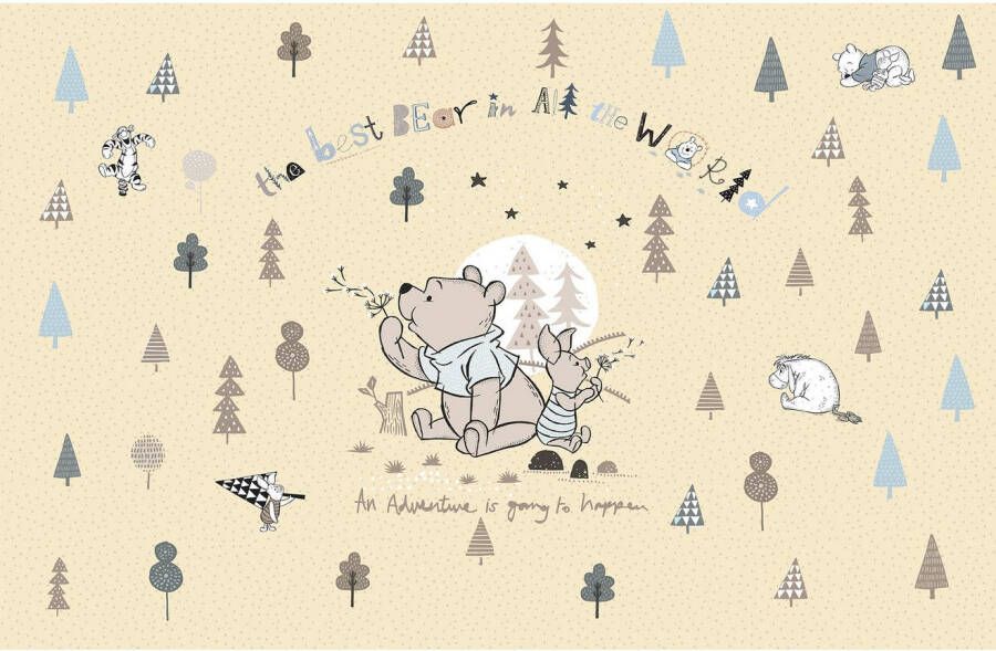 Komar Fotobehang Winnie the Pooh Best Bear 400 x 280 cm (breedte x hoogte) behang vlies woonkamer slaapkamer (1 stuk)