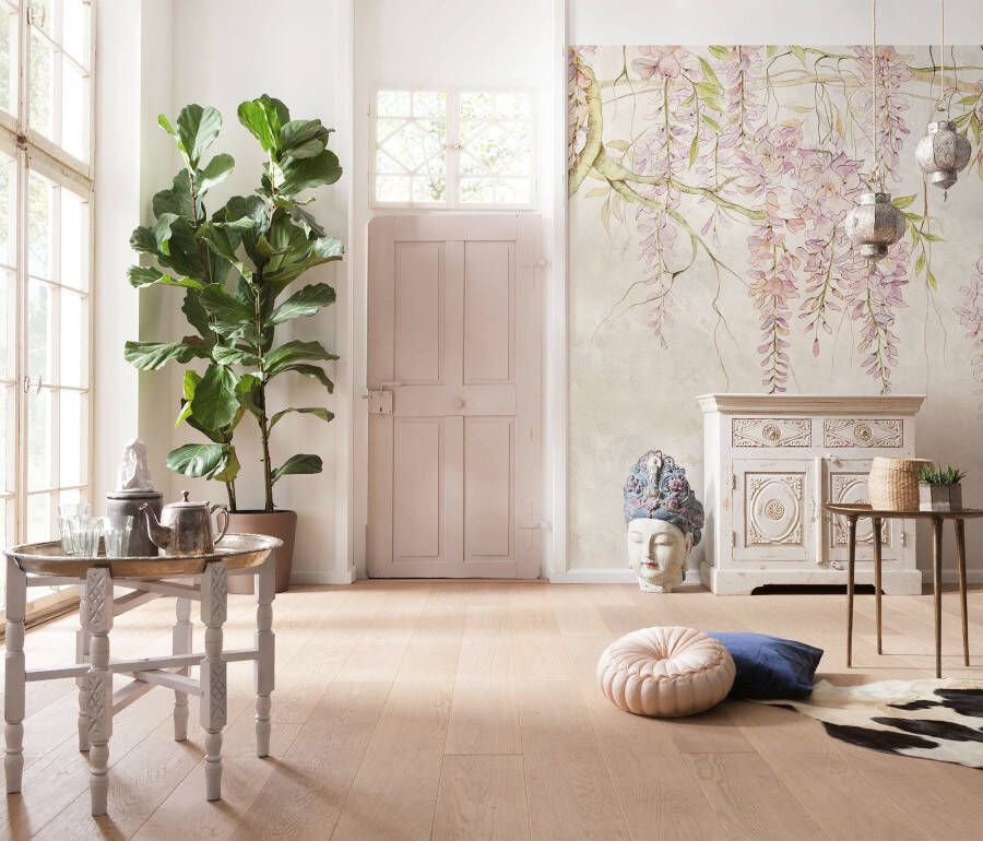 Komar Vliesbehang Wisteria Woonkamer slaapkamer (1 stuk)