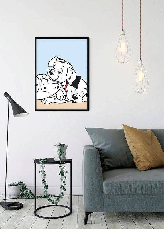 Komar Poster 101 dalmatiër Cuddle Kinderkamer slaapkamer woonkamer