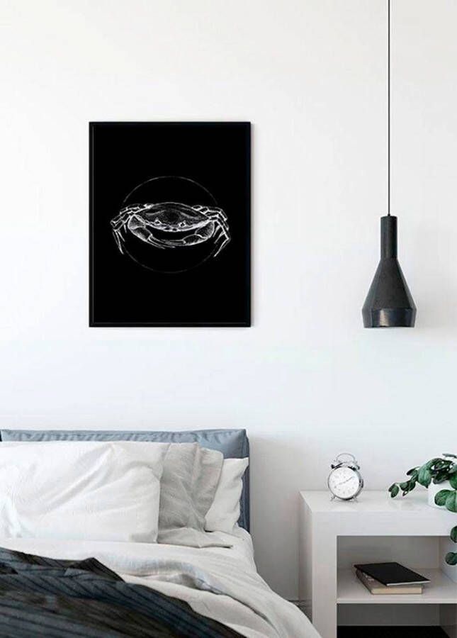 Komar Poster Crab black Kinderkamer slaapkamer woonkamer