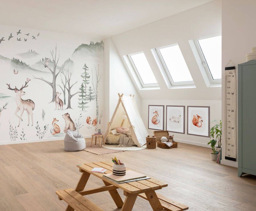 Komar Poster Curious Fox Kinderkamer slaapkamer woonkamer (1 stuk)