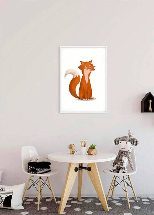 Komar Wanddecoratie Cute animal Fox Wanddecoratie zonder lijst