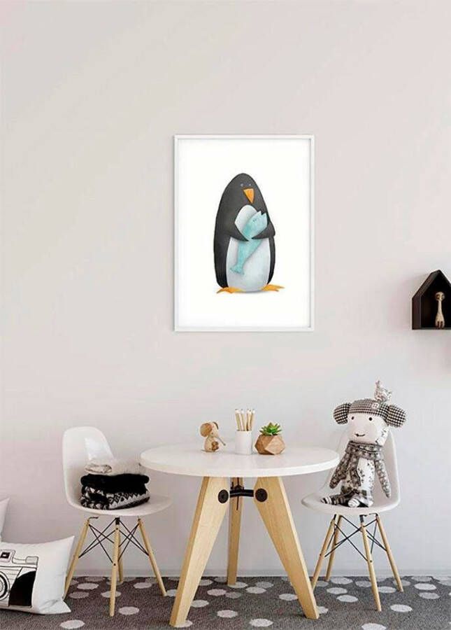 Komar Wanddecoratie Cute animal Penguin Wanddecoratie zonder lijst