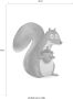 Komar Wanddecoratie Cute animal Squirrel Wanddecoratie zonder lijst (1 stuk) - Thumbnail 2