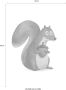 Komar Wanddecoratie Cute animal Squirrel Wanddecoratie zonder lijst (1 stuk) - Thumbnail 2