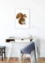 Komar Wanddecoratie Cute animal Squirrel Wanddecoratie zonder lijst (1 stuk) - Thumbnail 3
