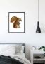 Komar Wanddecoratie Cute animal Squirrel Wanddecoratie zonder lijst (1 stuk) - Thumbnail 5
