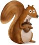 Komar Wanddecoratie Cute animal Squirrel Wanddecoratie zonder lijst (1 stuk) - Thumbnail 6