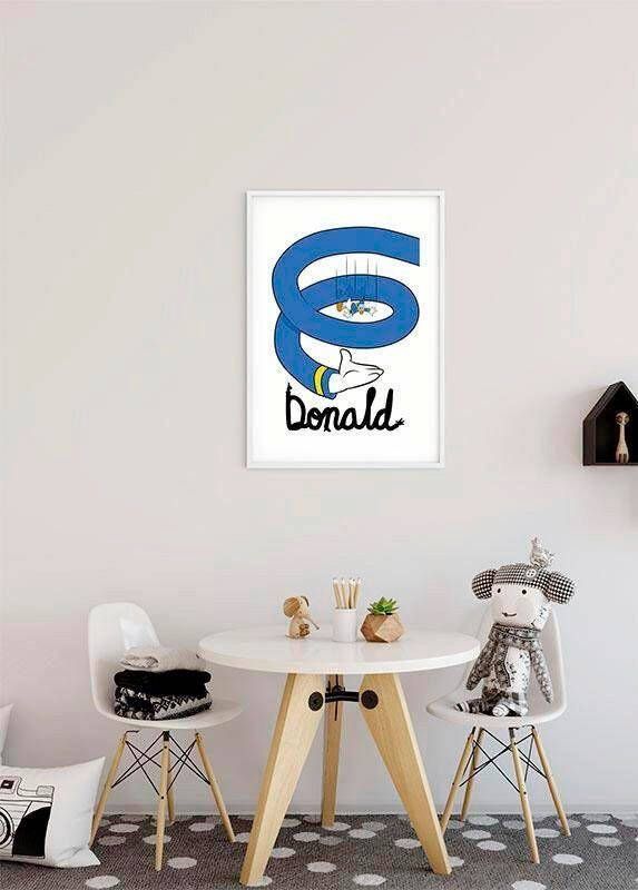 Komar Poster Donald Duck spiraal Kinderkamer slaapkamer woonkamer