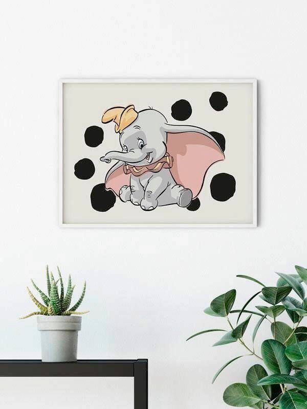 Komar Poster Dumbo stippen Landscape Kinderkamer slaapkamer woonkamer