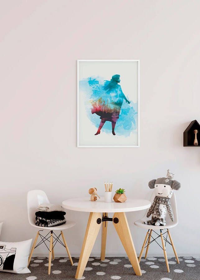 Komar Poster Frozen Anna aquarel Kinderkamer slaapkamer woonkamer