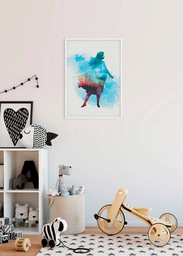 Komar Poster Frozen Anna aquarel Kinderkamer slaapkamer woonkamer