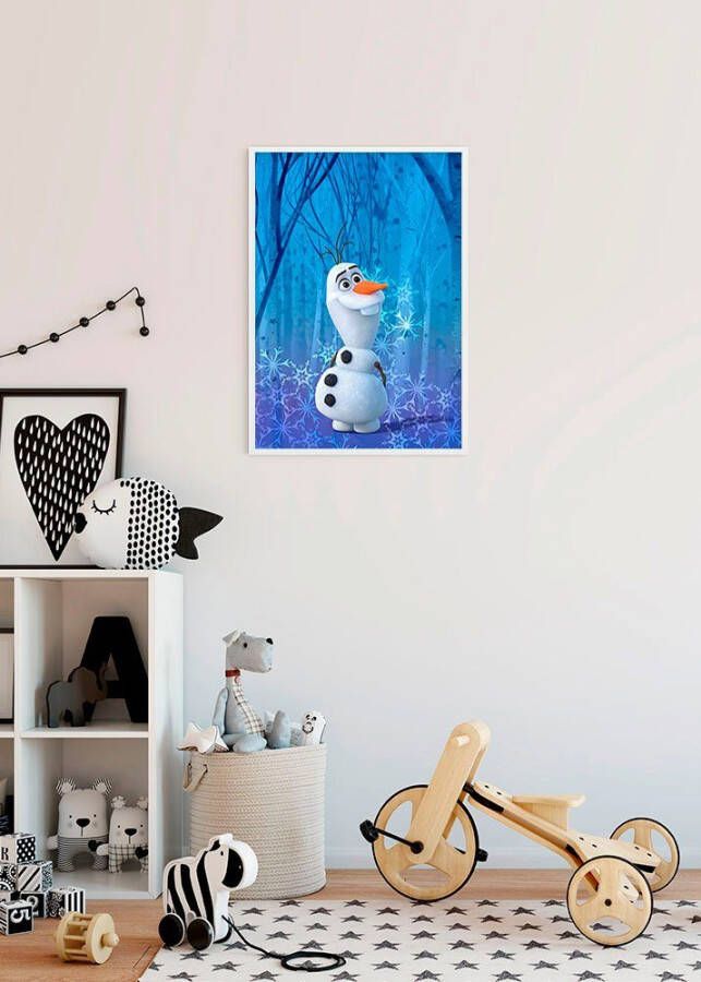 Komar Wanddecoratie Frozen Olaf crystal Wanddecoratie voor de kinderkamer zonder lijst