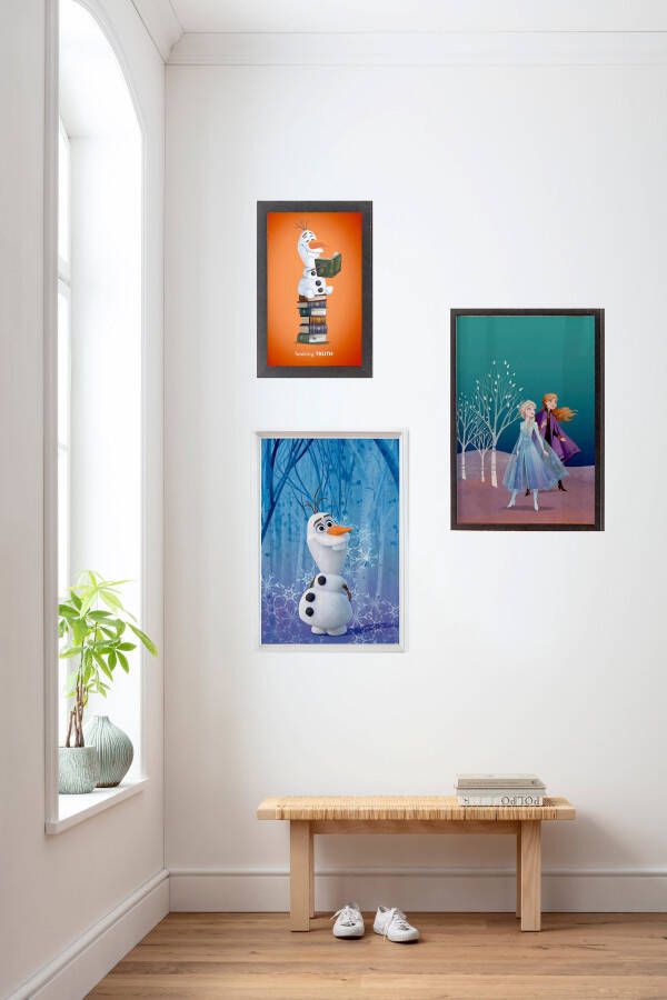 Komar Wanddecoratie Frozen Olaf crystal Wanddecoratie voor de kinderkamer zonder lijst