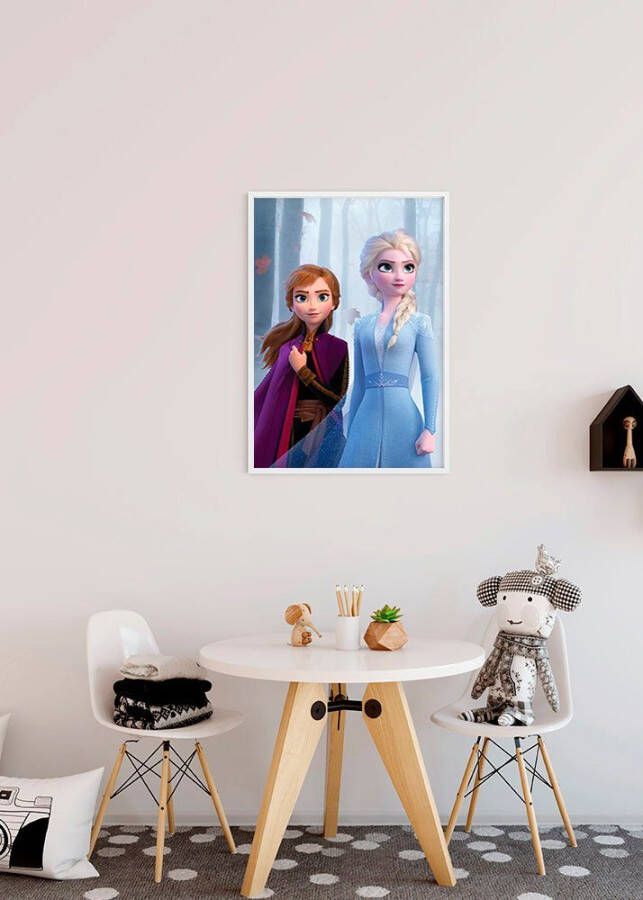 Komar Poster Frozen Sisters in the Wood Kinderkamer slaapkamer woonkamer
