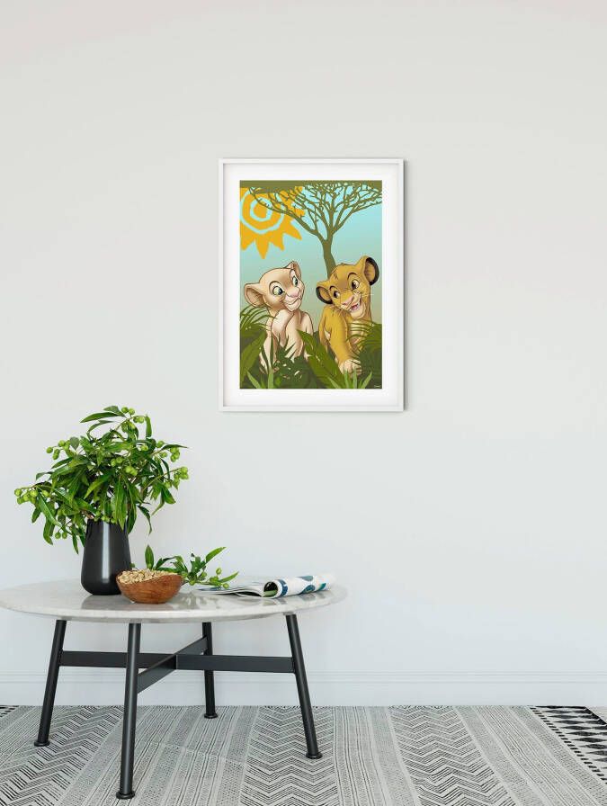 Komar Poster Lion King Urembo Meadows Kinderkamer slaapkamer woonkamer (1 stuk)